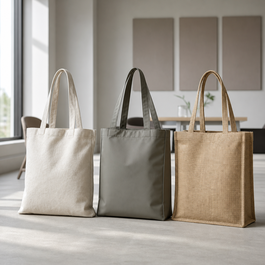 ¿Algodón orgánico, RPET o yute para bolsas B2B?