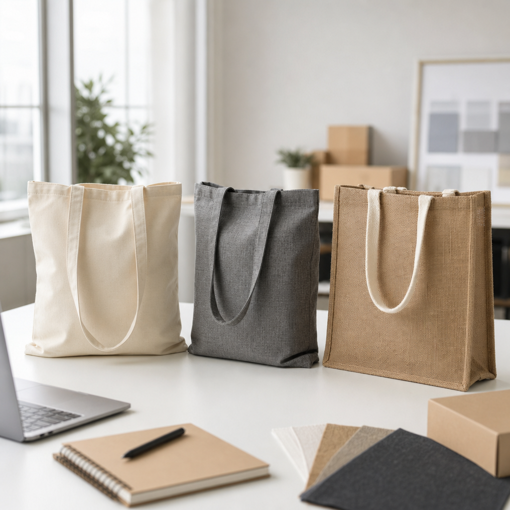 ¿Qué bolsa elegir: algodón, RPET o yute B2B?